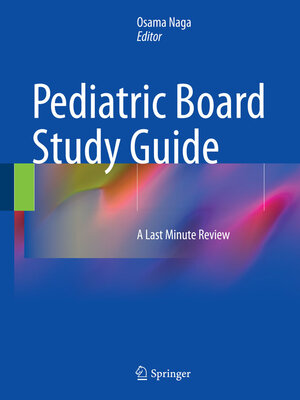 cover image of Pediatric Board Study Guide